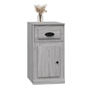 Side Cabinet with Drawer Grey Sonoma 40x50x50 cm - Image 4