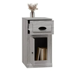 Side Cabinet with Drawer Grey Sonoma 40x50x50 cm - Image 5