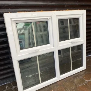 Upvc window with Georgian glass and new handles - Image 2