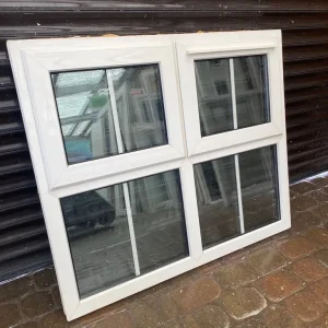 Upvc window with Georgian glass and new handles