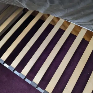 Single metal bed and mattress - Image 3