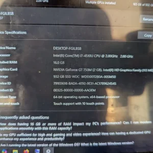 Dell Inspiron 15 7537 Laptop - Image 6
