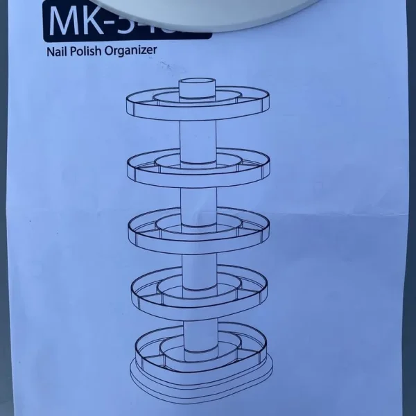 5 Tier Nail Varnish Rotating Rack