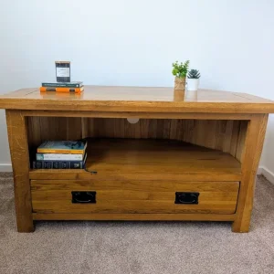 Solid Oak TV Cabinet - Image 2