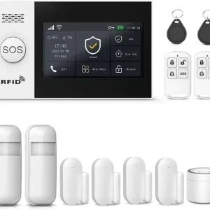 Wireless Smart Home Security System with Touchscreen and WiFi