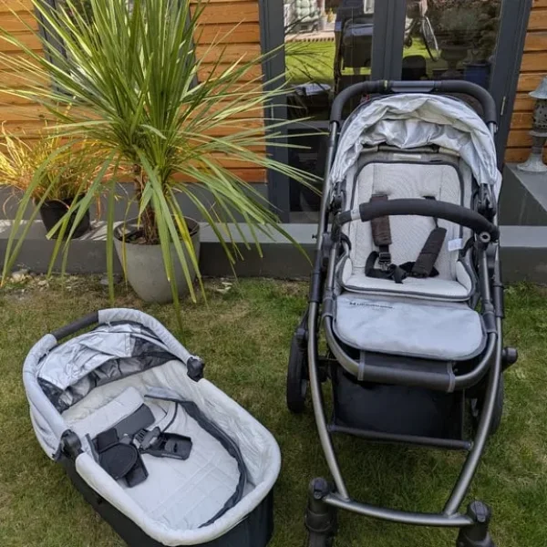 UPPA baby pram with bassinette and stroller attachments