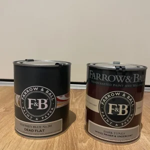 Farrow & Ball Stiffkey Blue and Wood Primer