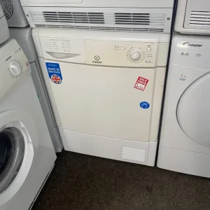 WHITE INDESIT CLEANED CONDENSER TUMBLE DRYER