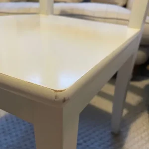 White wooden chair - Image 3