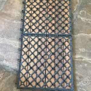 A Grade Interlocking Teak Tiles 300x600x24mm - Image 2