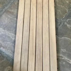 A Grade Interlocking Teak Tiles 300x600x24mm