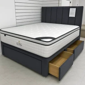 Double Divan Bed with Mattress – Ready to Use – Humberston, North East Lincolnshire