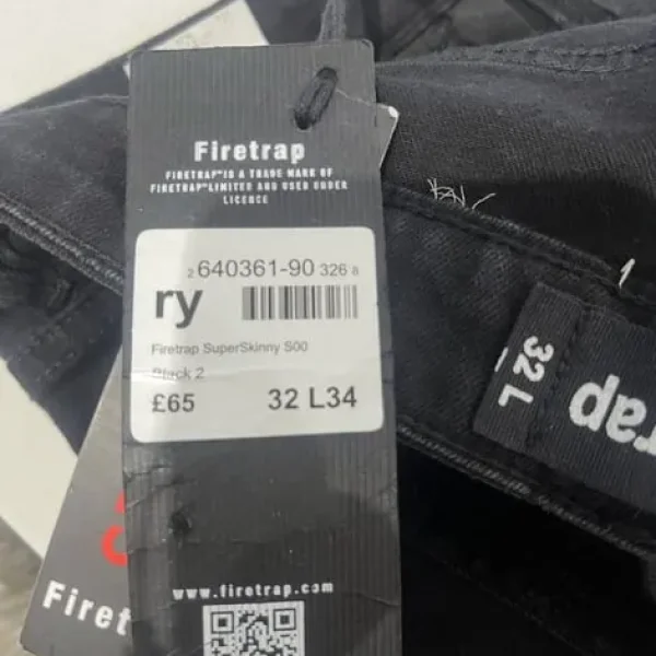 Mens black spray-on jeans