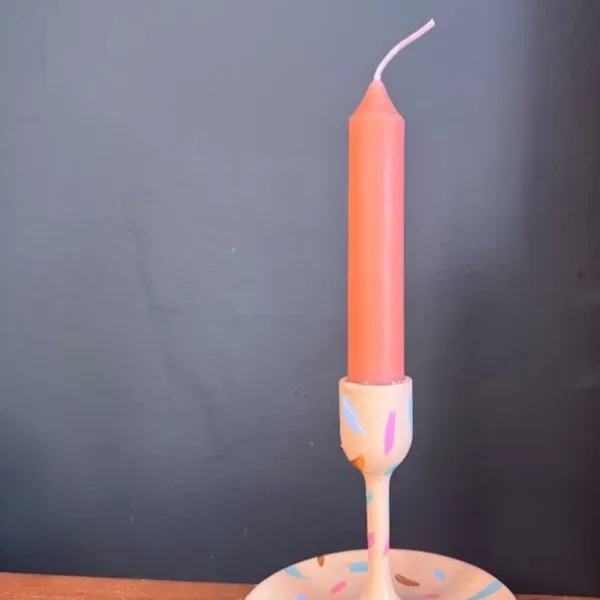 Hand Painted Taper Candle Stands