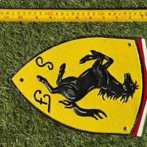 ferrari cast iron plaque