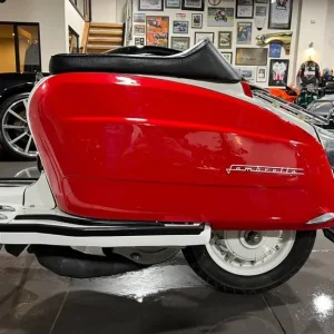 1965 Lambretta LI 150 White and Red Manual Scooter - Image 8