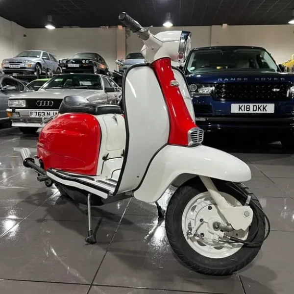 1965 Lambretta LI 150 White and Red Manual Scooter