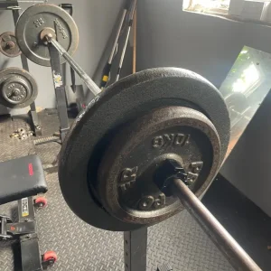 Gym bench, barbells, dumbbells and weights - Image 6