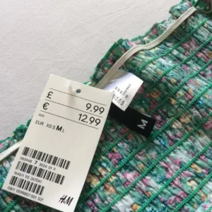 H&M Green Floral Crop Top - Image 3