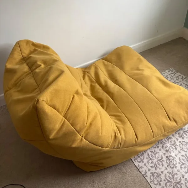 Yellow bean bag seat