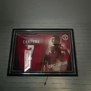 Signed Eric Cantona Manchester United football - Image 2