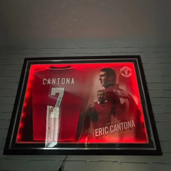 Signed Eric Cantona Manchester United football
