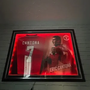 Signed Eric Cantona Manchester United football