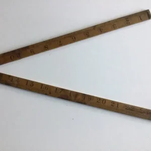 Vintage RABONE Chesterman No:1168 24” wooden hinged ruler - Image 3