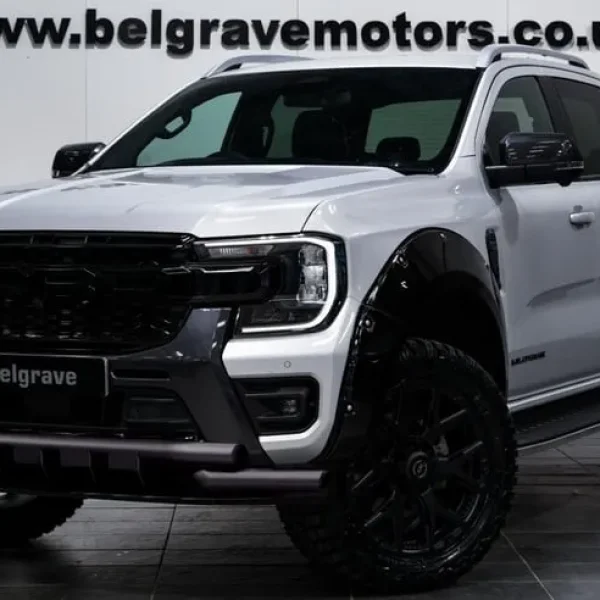 2024 Ford Ranger Wildtrak Double Cab 4WD Diesel Auto with Sabre Orange and Black Leather