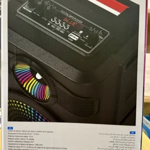 ANG SPK02 Karaoke Wireless Bluetooth Speaker with Microphone and LED Lights - Image 3