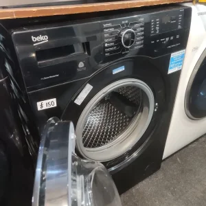 BLACK 8KG BEKO WASHING MACHINE 1400RPM A+++ ENERGY EFFICIENT - Image 2