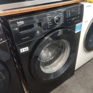 BLACK 8KG BEKO WASHING MACHINE 1400RPM A+++ ENERGY EFFICIENT