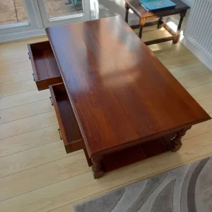 Vintage solid wood coffee table - Image 2