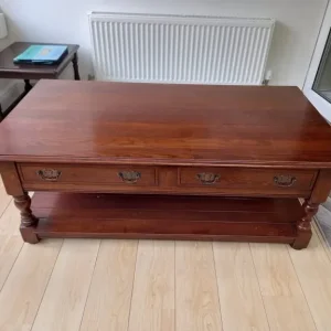 Vintage solid wood coffee table