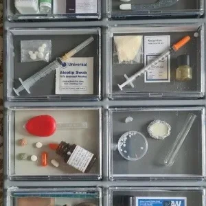 D&W Drug Awareness Kit – 3 Trays in Metal Flight Case - Image 2