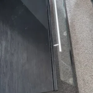 Black wood TV stand - Image 3
