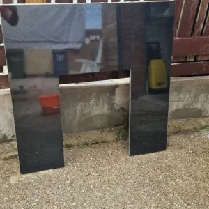 Fire surround back plate marble