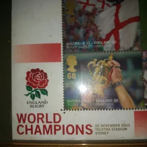 England rugby world champions stamp set - Image 5