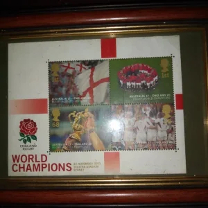 England rugby world champions stamp set - Image 6