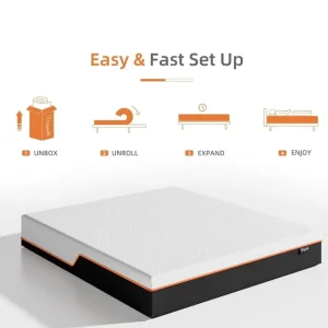 Gel Memory Foam Single Mattress 90x190x16cm - Image 4