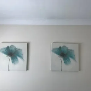 Canvas wall art – purple and teal - Image 2