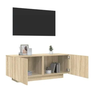 TV Cabinet Sonoma Oak 100x35x40 cm - Image 2