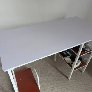 White Computer Desk Study Table - Image 2