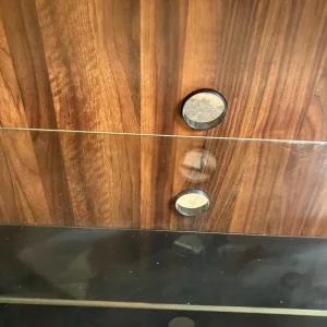 AVF OPTIONS EASL925A EASEL CANTILVER TV STAND FOR UP TO 65" TV WITH WALLNUT AND GLASS - Image 6