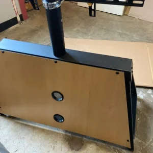 AVF OPTIONS EASL925A EASEL CANTILVER TV STAND FOR UP TO 65" TV WITH WALLNUT AND GLASS - Image 7