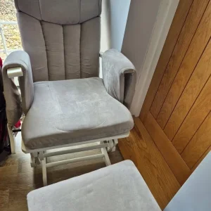 Glider nursing chair and stool - Image 2