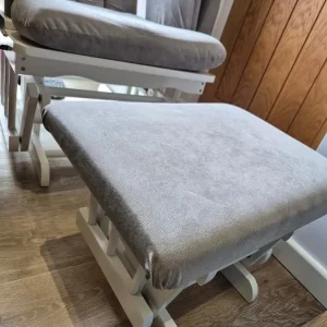 Glider nursing chair and stool