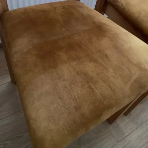 Oak dining chairs as new - Image 6