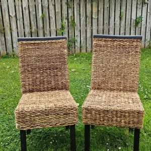 Dining room chairs rattan / wicker