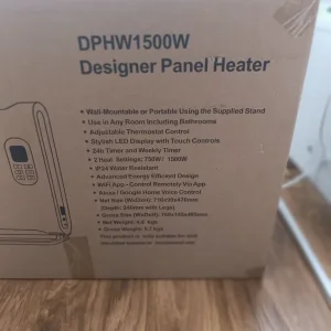 Electriq 1500W Smart Wall Panel Heater with Thermostat and Weekly Timer x 3 - Image 4